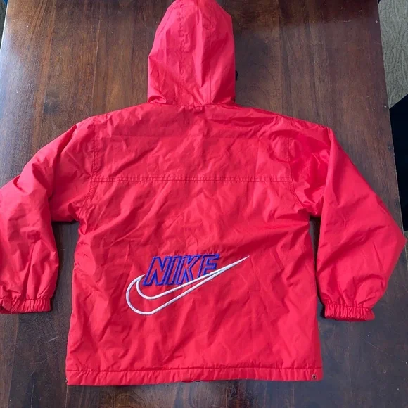 Nike Sz S - M Women Snow Jacket Windbreaker Fleece Inside Pocket Hoodie L@@K - Picture 8 of 9